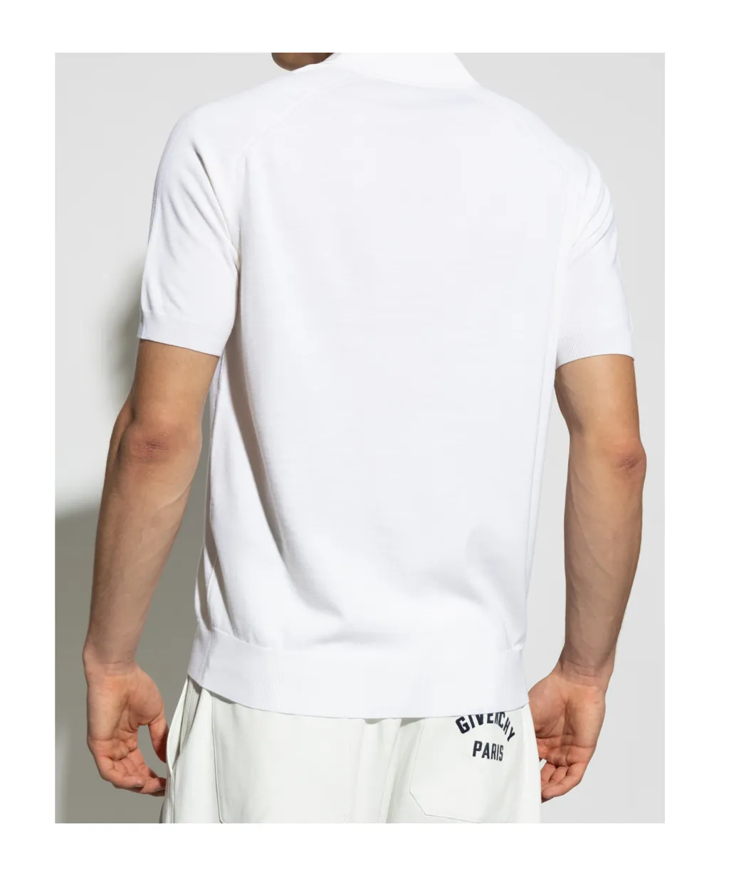 Short-Sleeved Knitted Polo Shirt