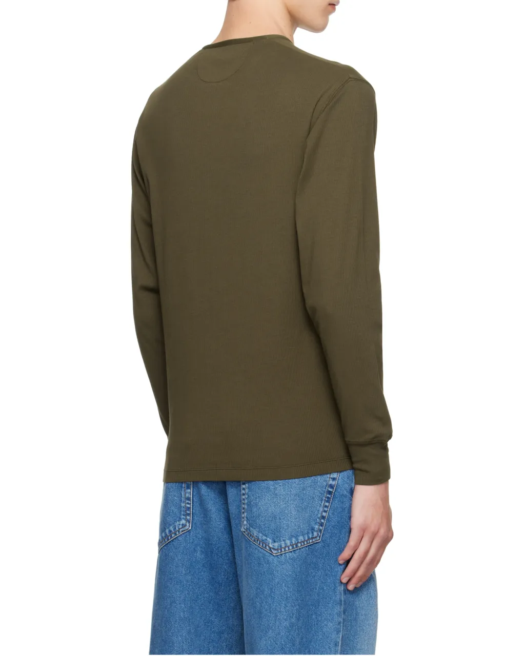 Button Detailed Crewneck Jumper