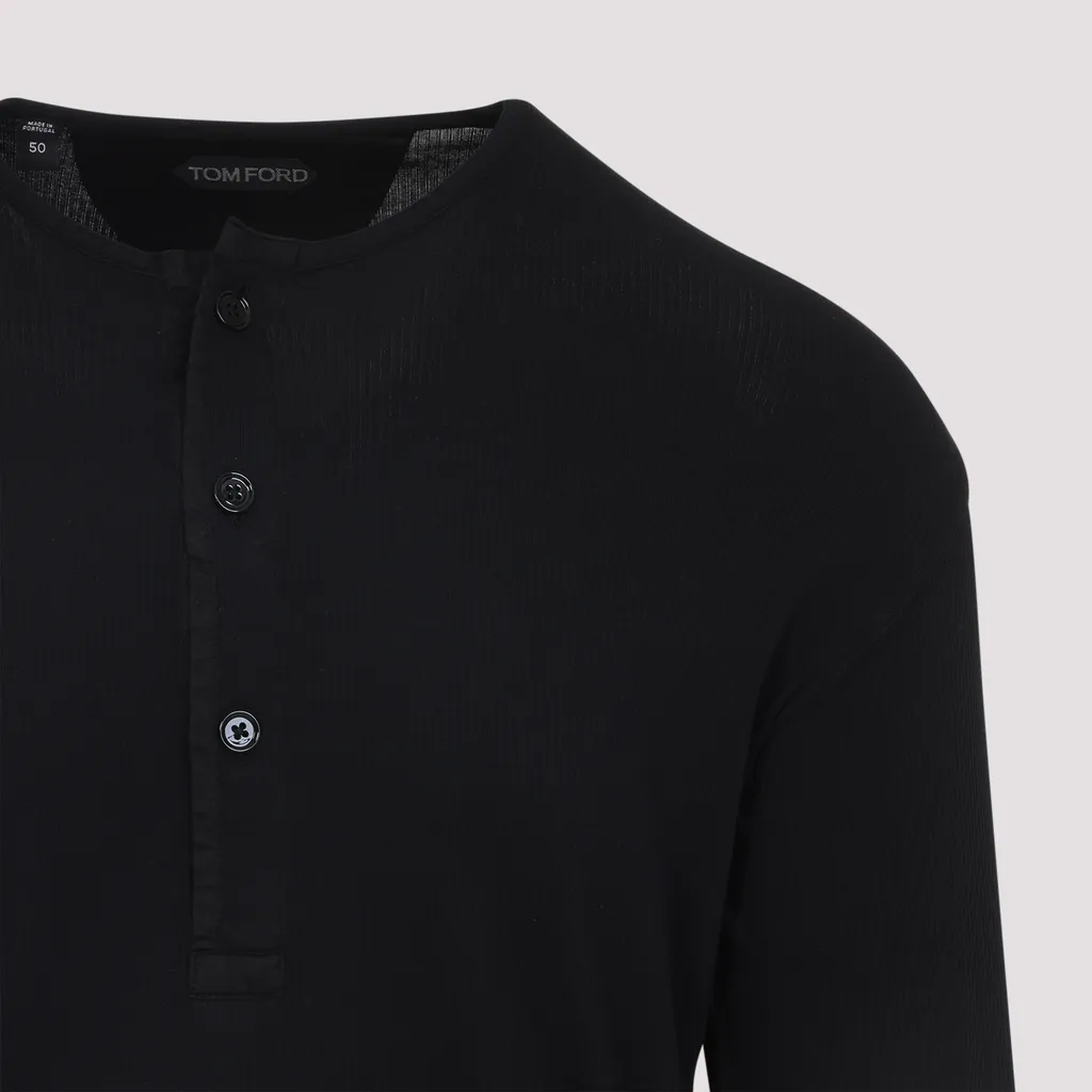 Button Detailed Crewneck Jumper