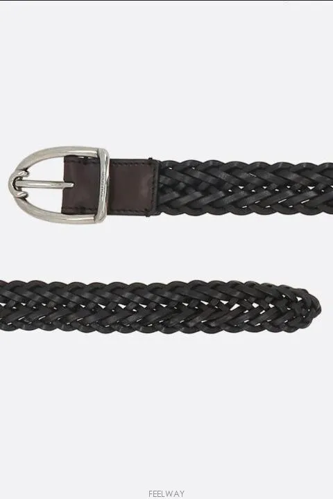 Braided Leather Belt