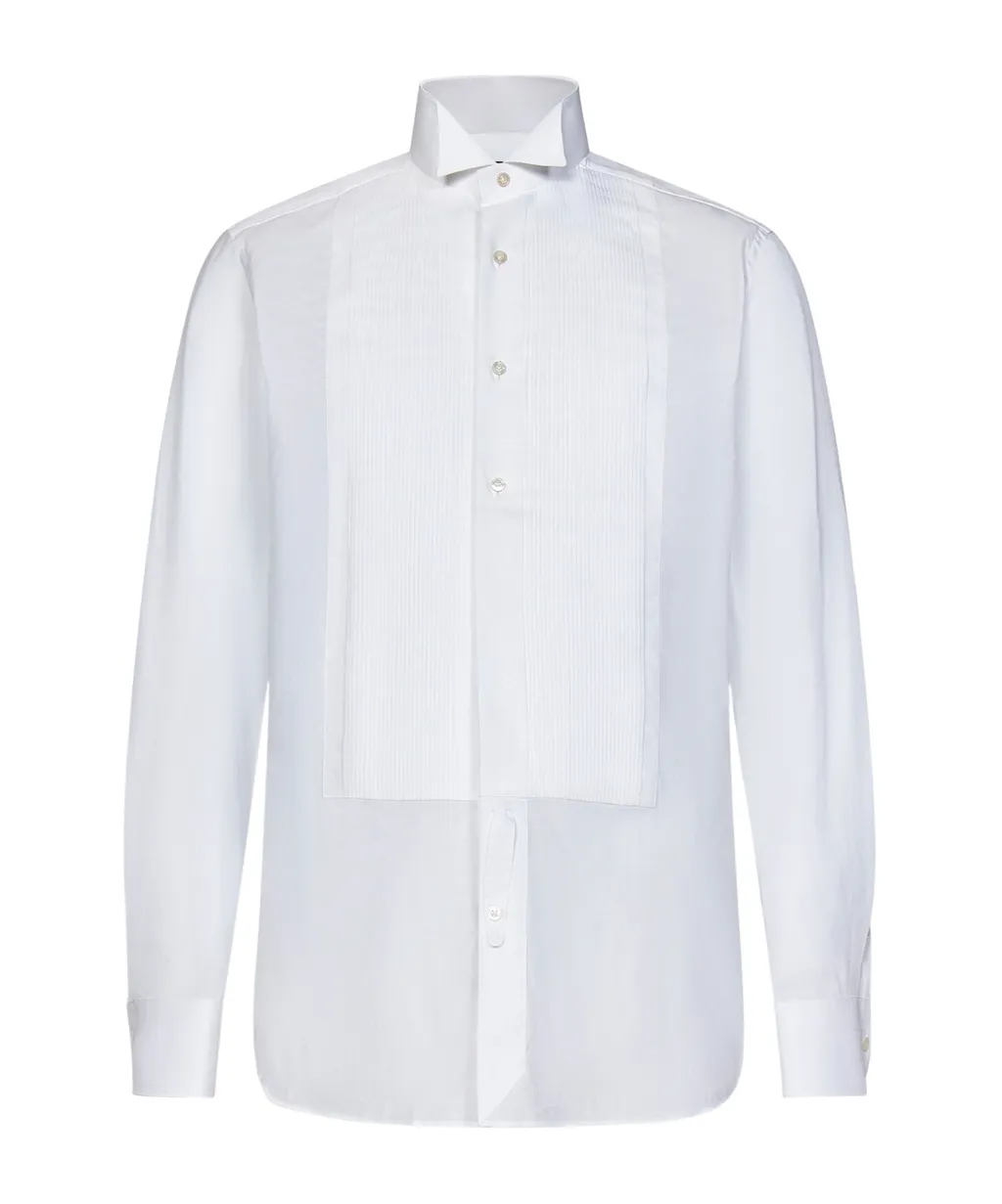 Pleat Detailed Long-Sleeved Shirt