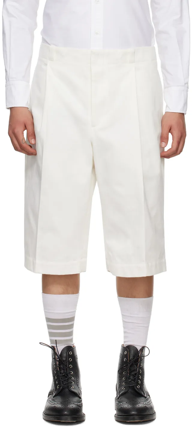 Rwb Stripe Detailed Pleated Shorts