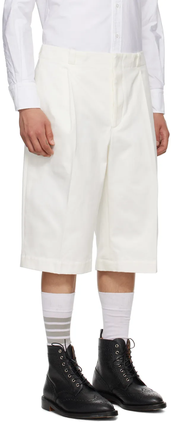 Rwb Stripe Detailed Pleated Shorts