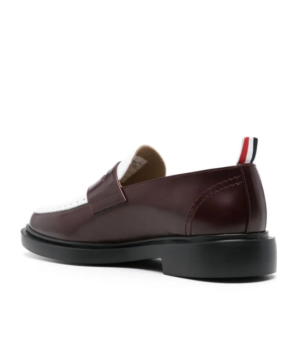 Panelled Leather Loafers