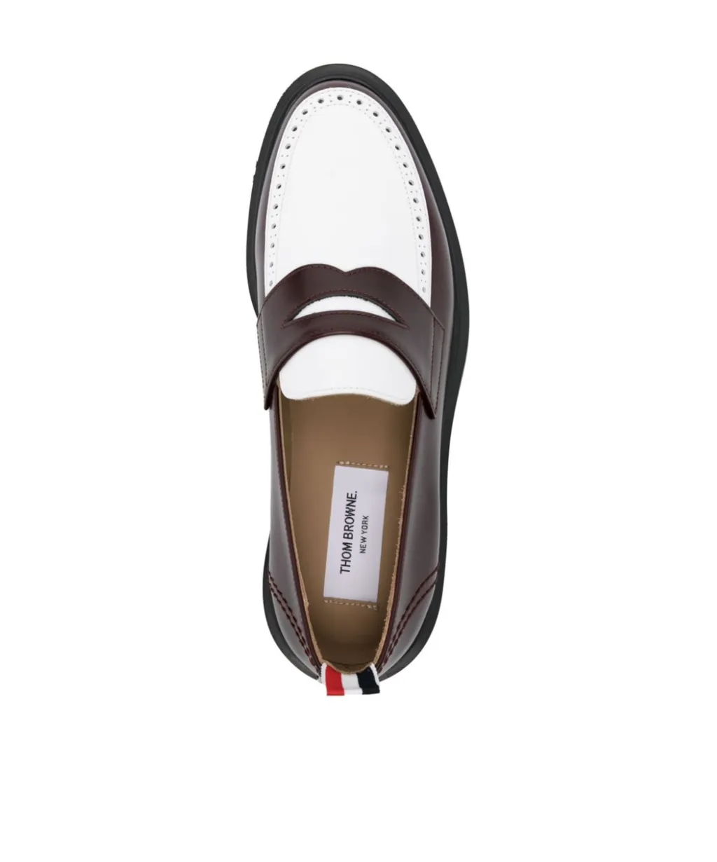 Panelled Leather Loafers