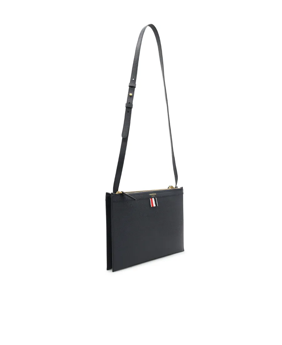 Logo-Print Leather Cross Body Bag