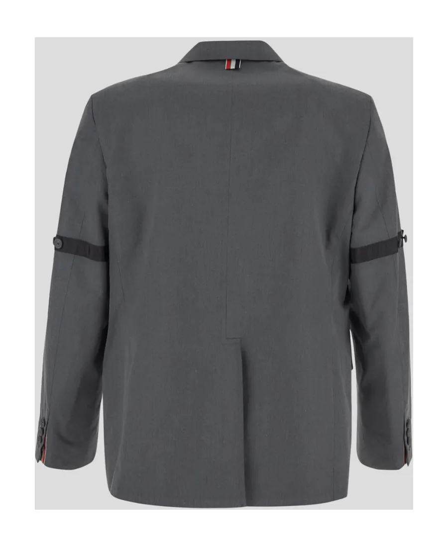 Notched-Lapels Single-Breasted Blazer