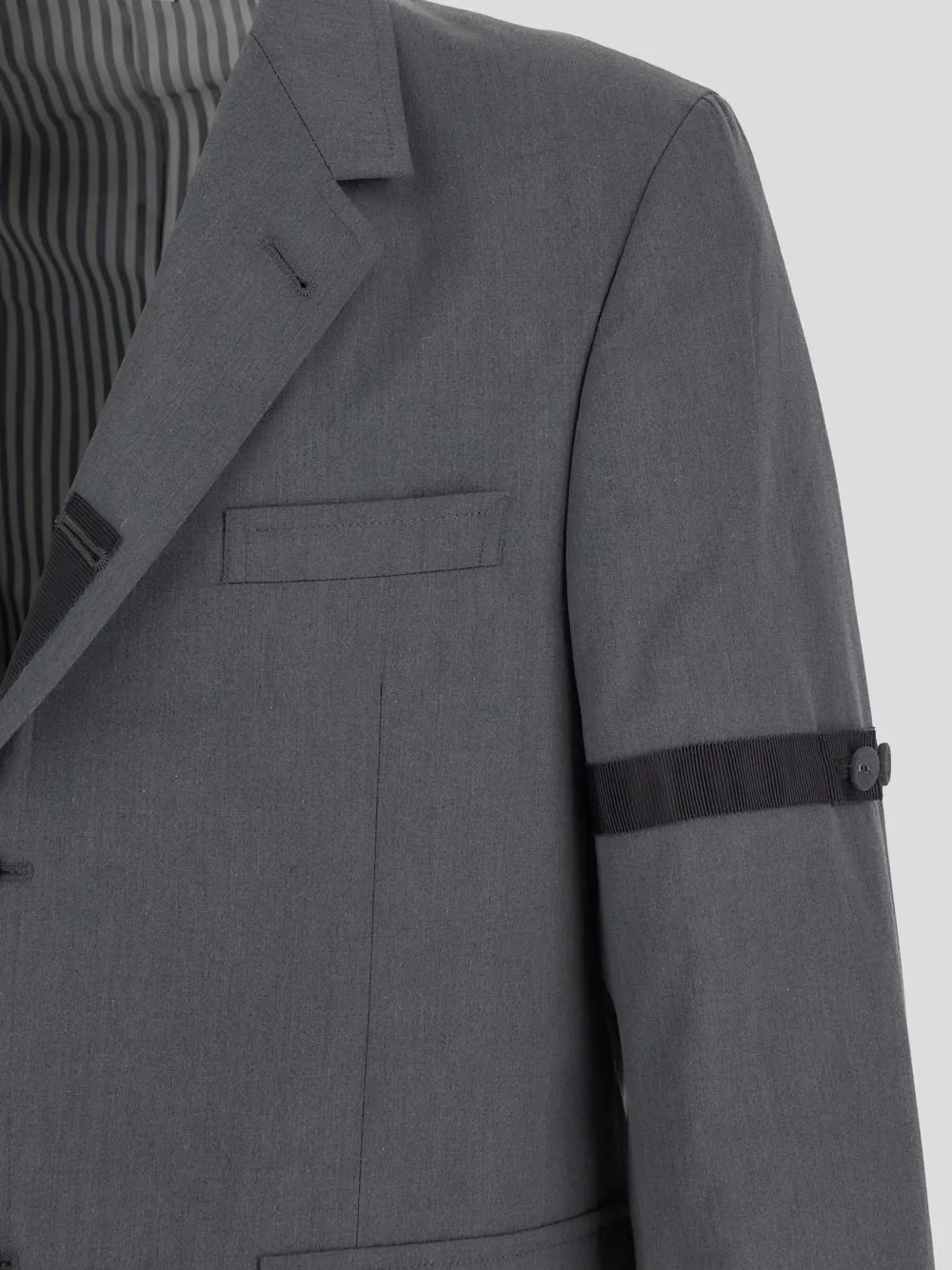 Notched-Lapels Single-Breasted Blazer