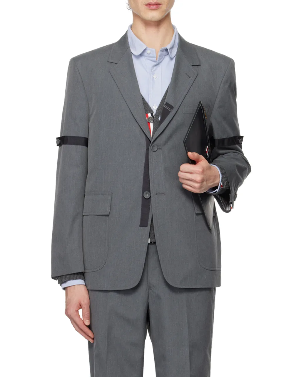Notched-Lapels Single-Breasted Blazer