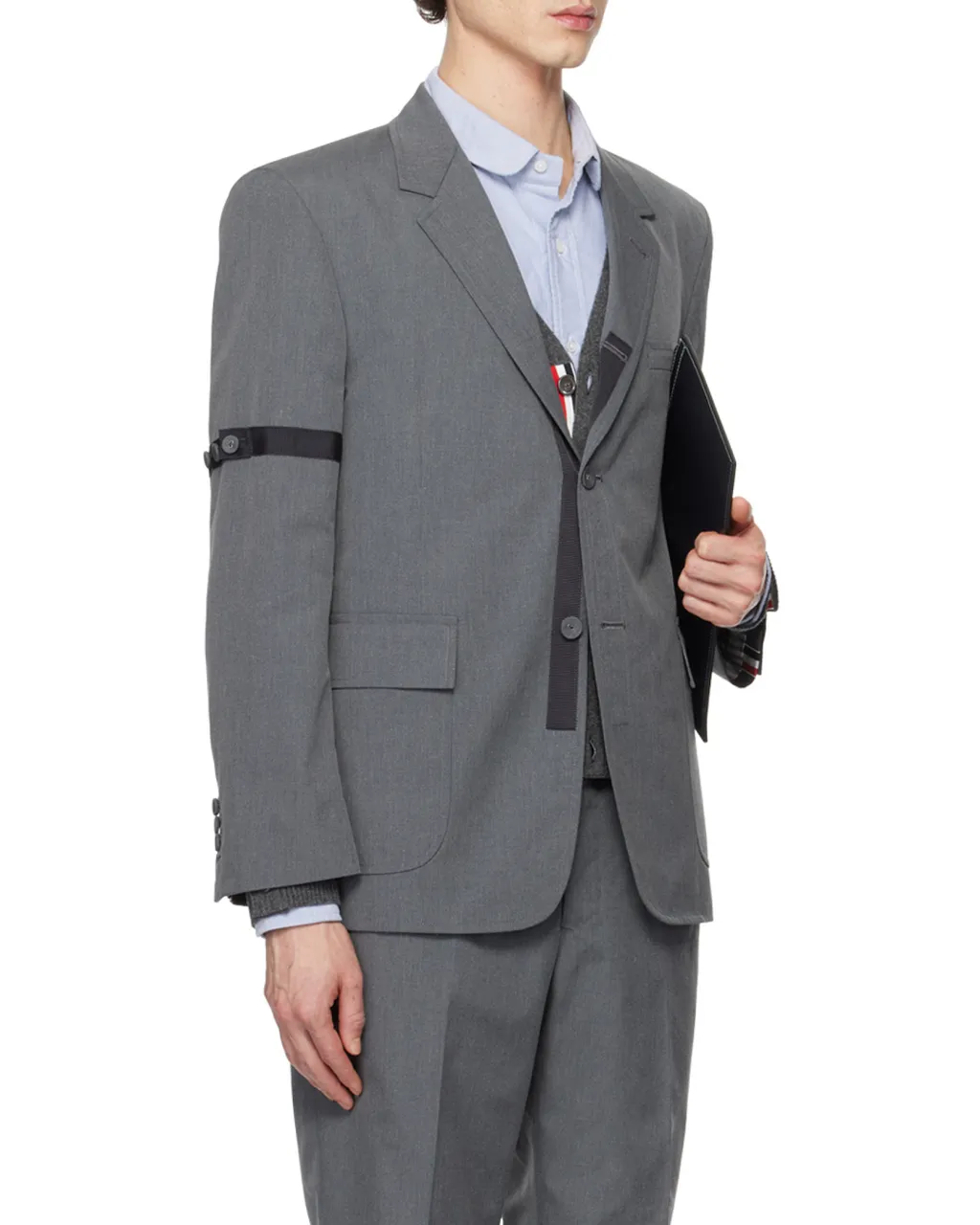 Notched-Lapels Single-Breasted Blazer