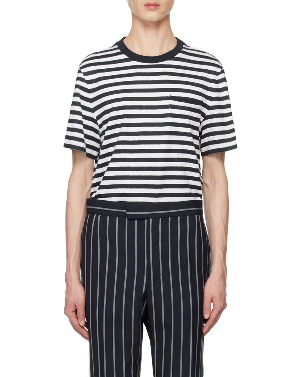 Striped Crewneck T-Shirt