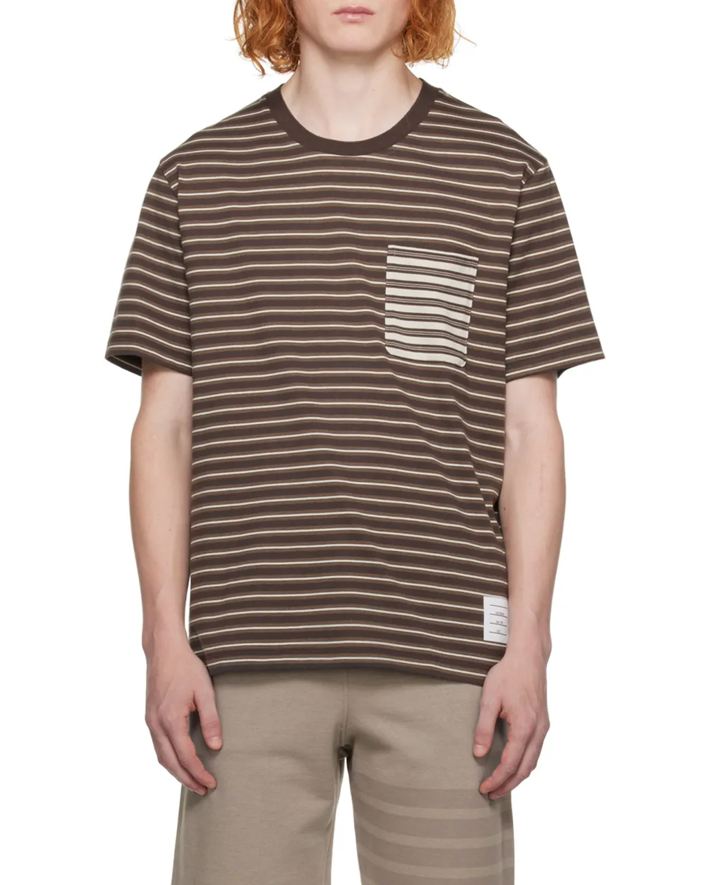 Stripe-Print Cotton T-Shirt
