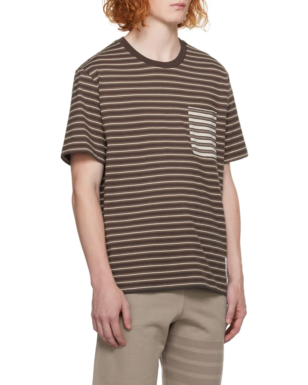 Stripe-Print Cotton T-Shirt