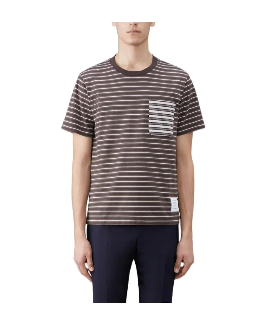 Stripe-Print Cotton T-Shirt