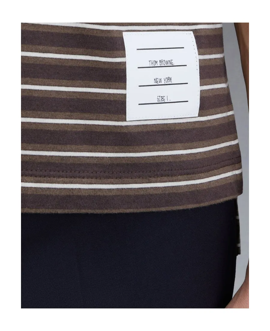Stripe-Print Cotton T-Shirt