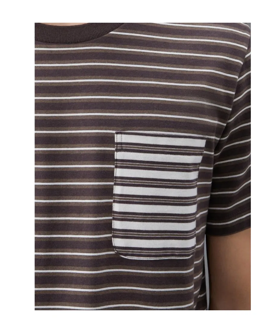 Stripe-Print Cotton T-Shirt