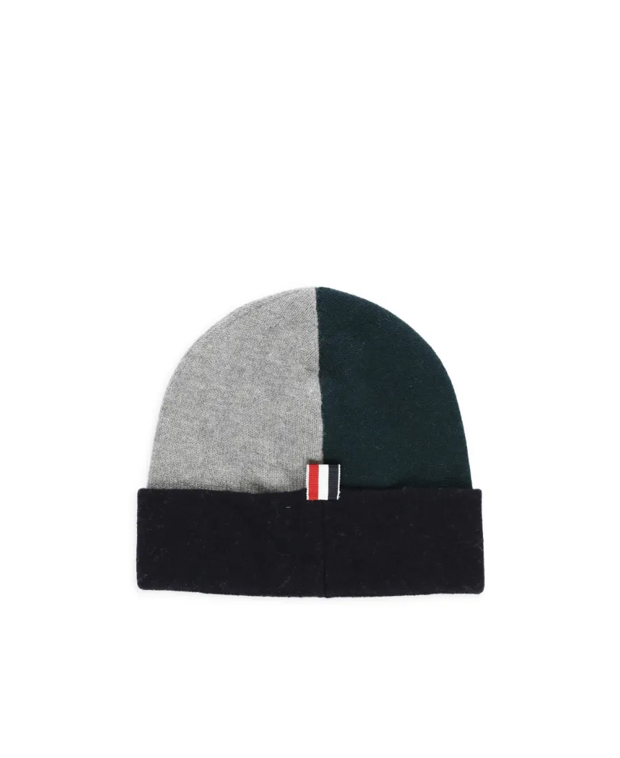 Color Blocked Ribbed Beanie