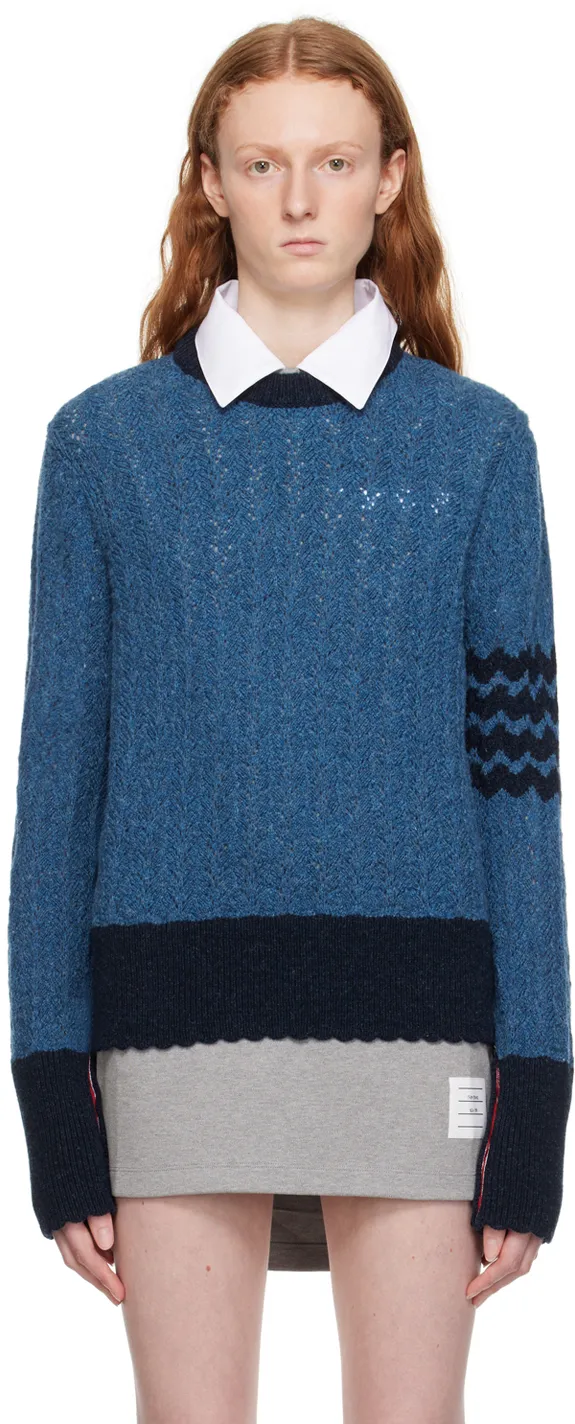 4-Bar Striped Sweater