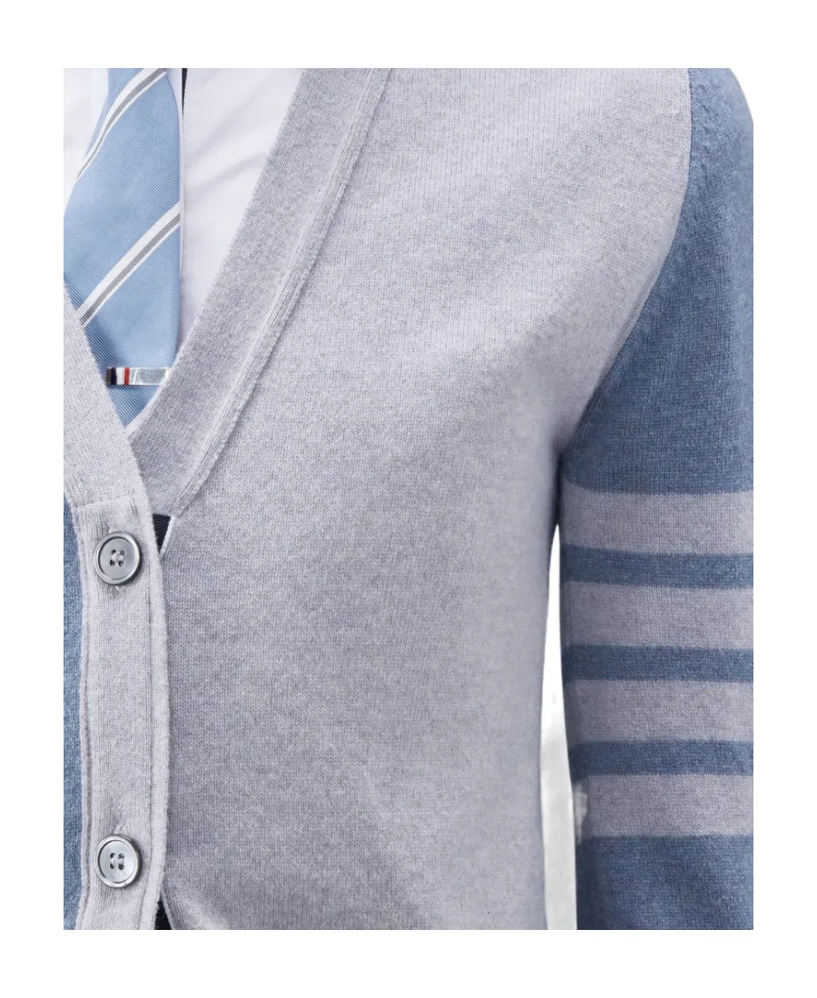 V-Neck Long Sleeved Cardigan