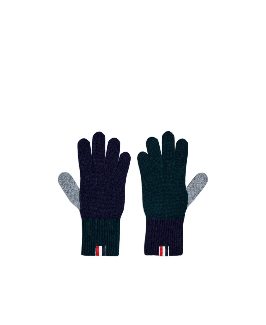 Fun Mix Intarsia-Knit Logo Wool Gloves