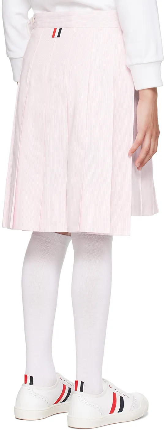 Striped Pleated Skirt