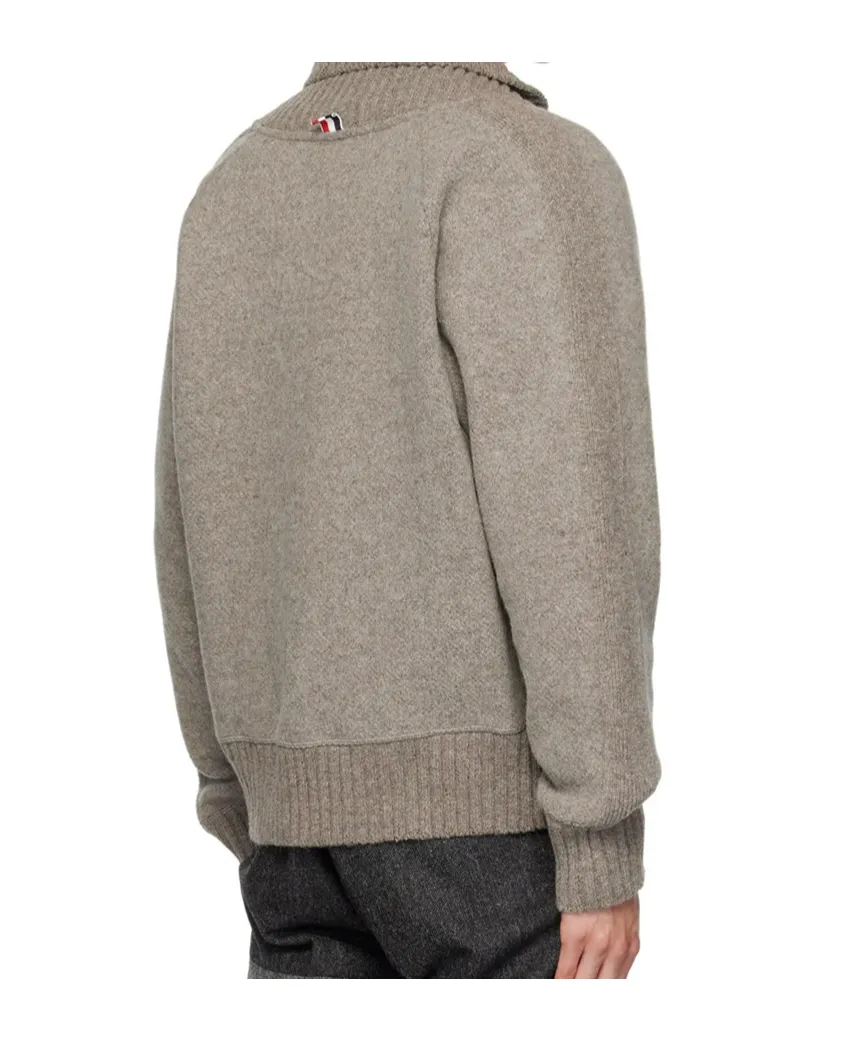 Logo-Patch Detail Knit Cardigan