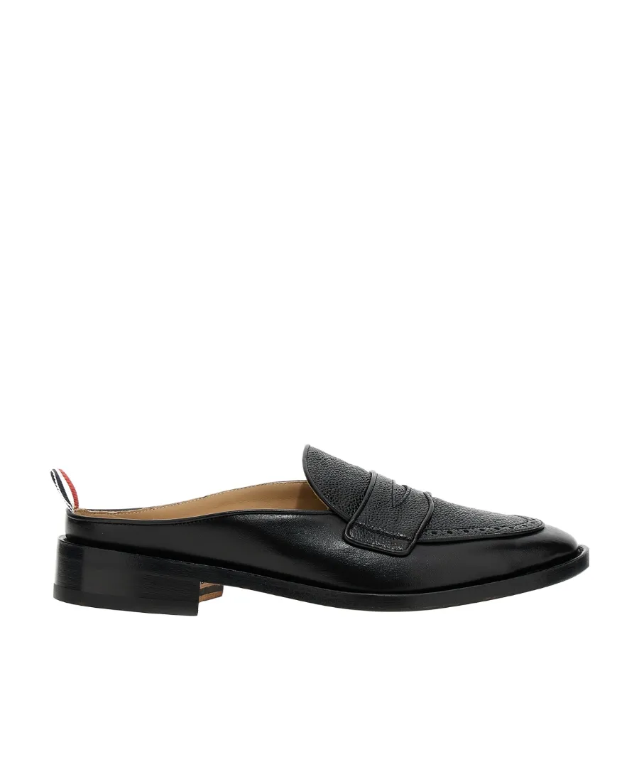 Varsity Leather Penny Loafers