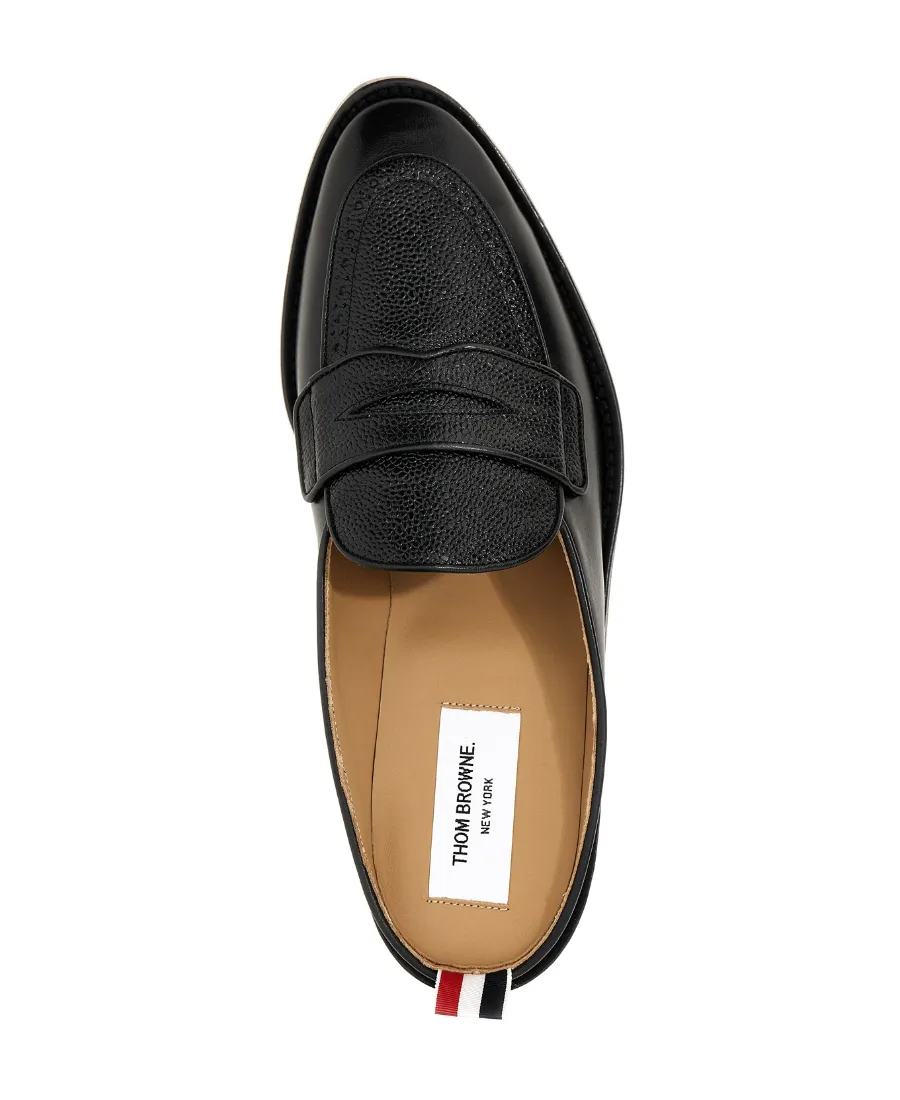 Varsity Leather Penny Loafers