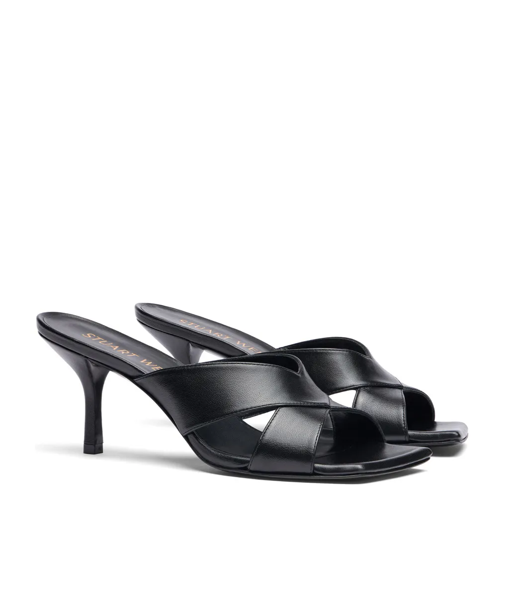 Carmen Cross-Belt High-Heeled Sandals