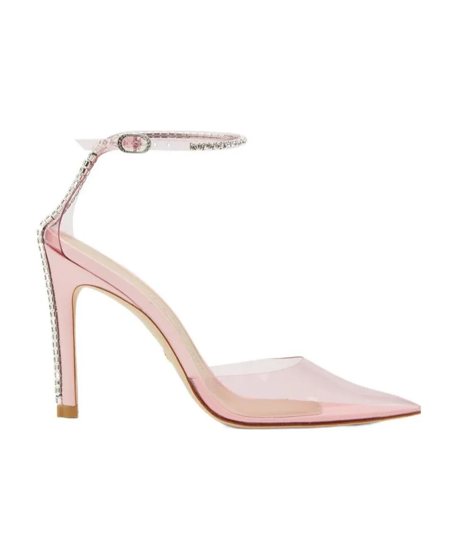 Crystal-Embellished Pointed Pumps