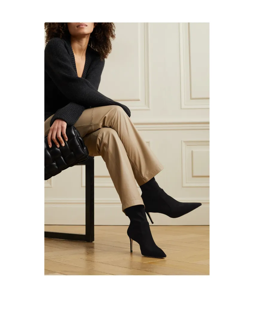80Mm Suede Ankle Boots