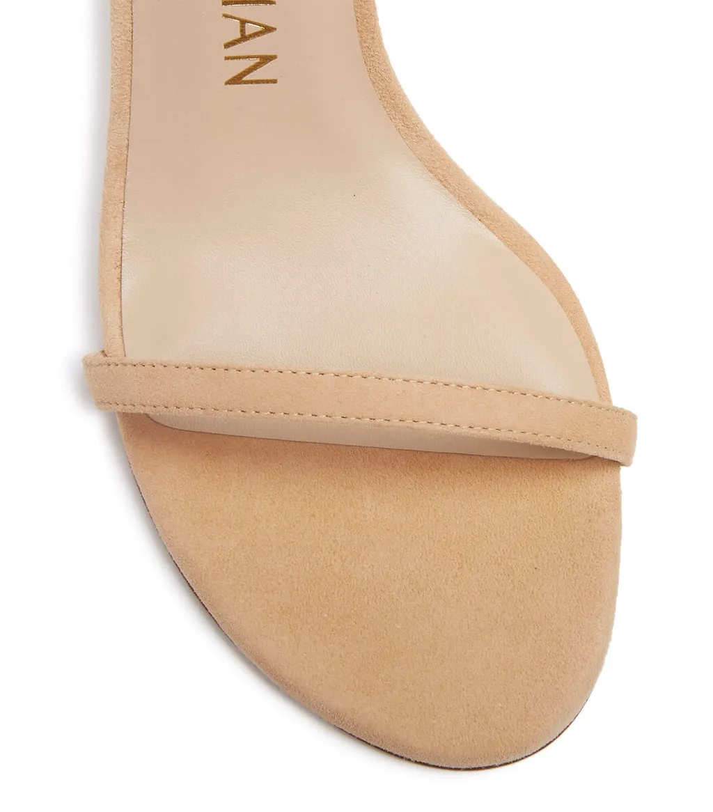One-Word Loop Sandals With High Heels