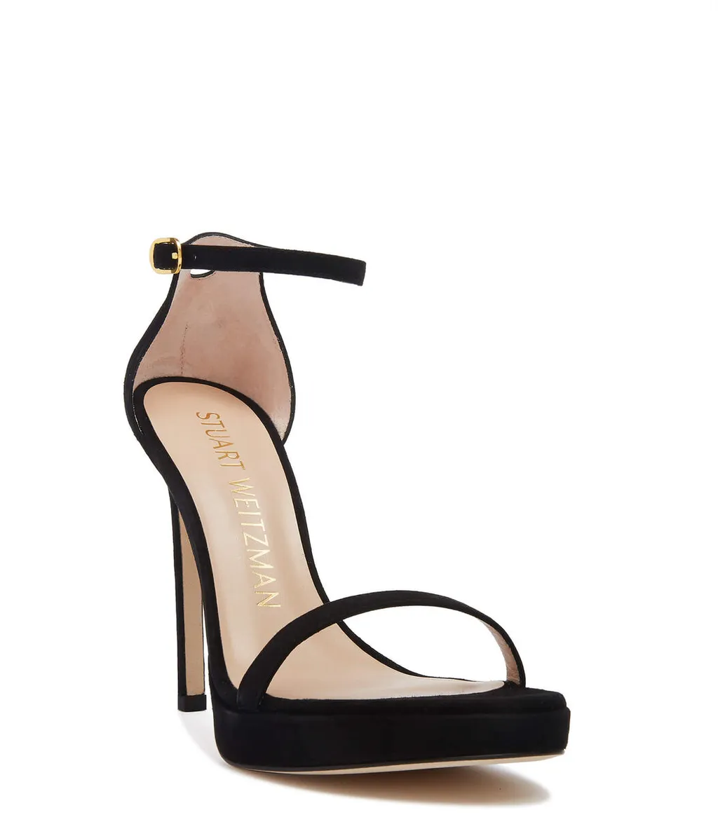 High-Heeled Sandals With Single-Loop Straps