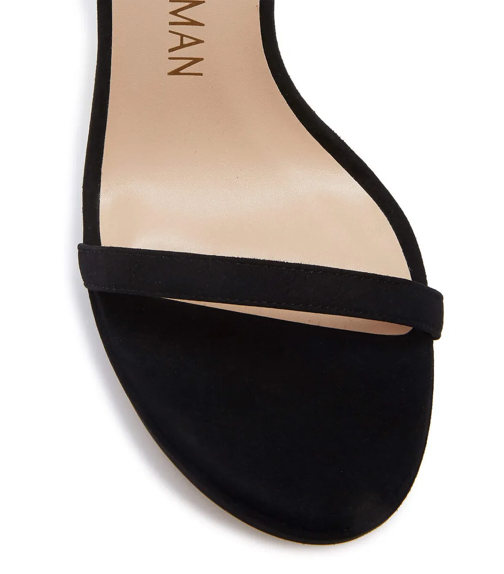 High-Heeled Sandals With Single-Loop Straps