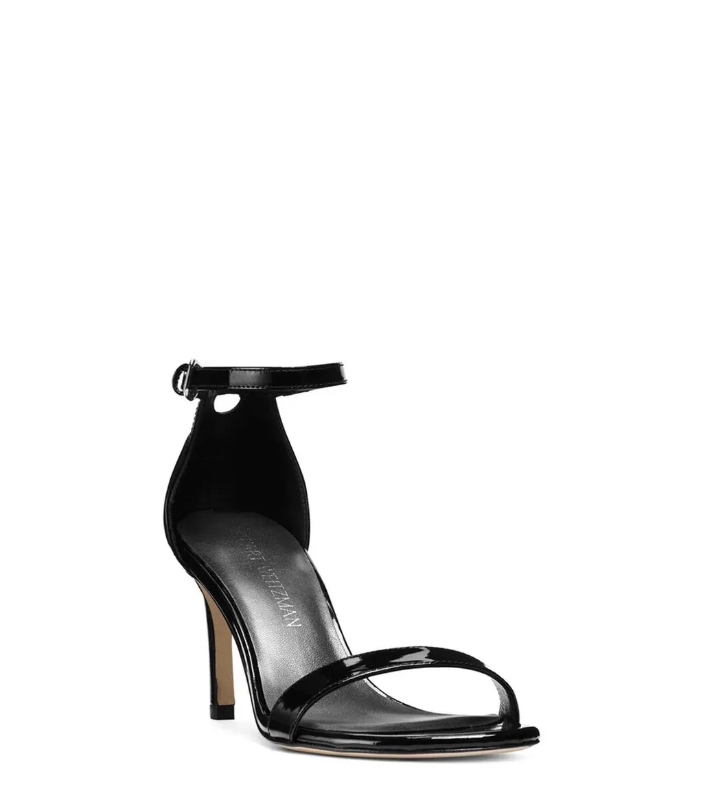 One-Word Buckle High-Heeled Sandals