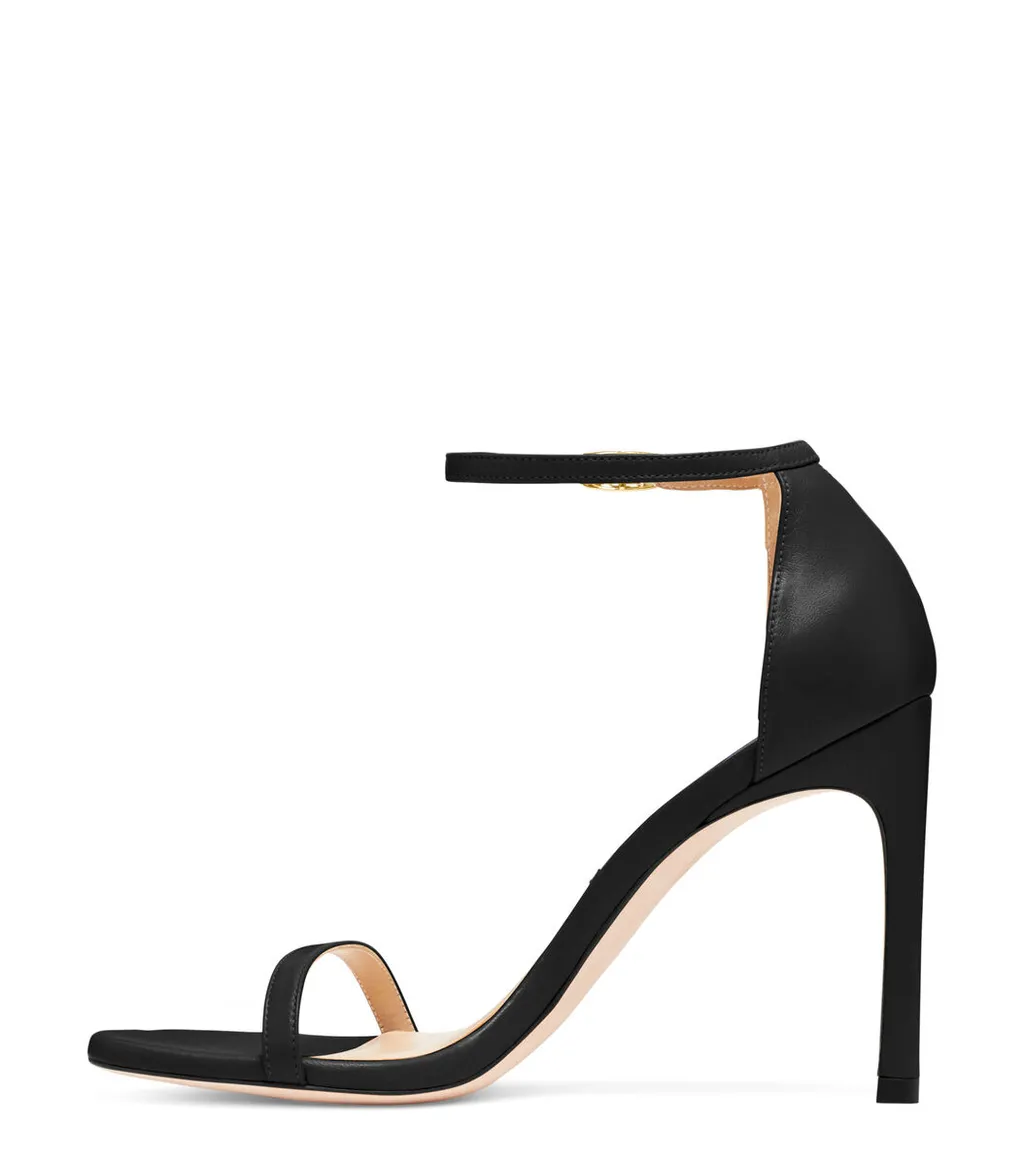 Single-Button High-Heeled Sandals