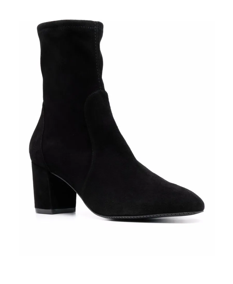 Sock-Style Suede Boots