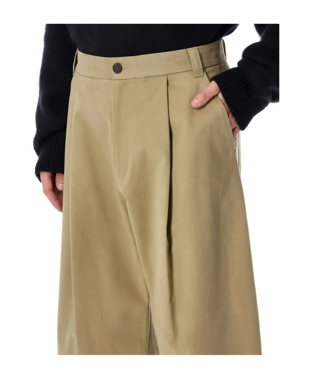 High-Waisted Wide-Leg Casual Pants
