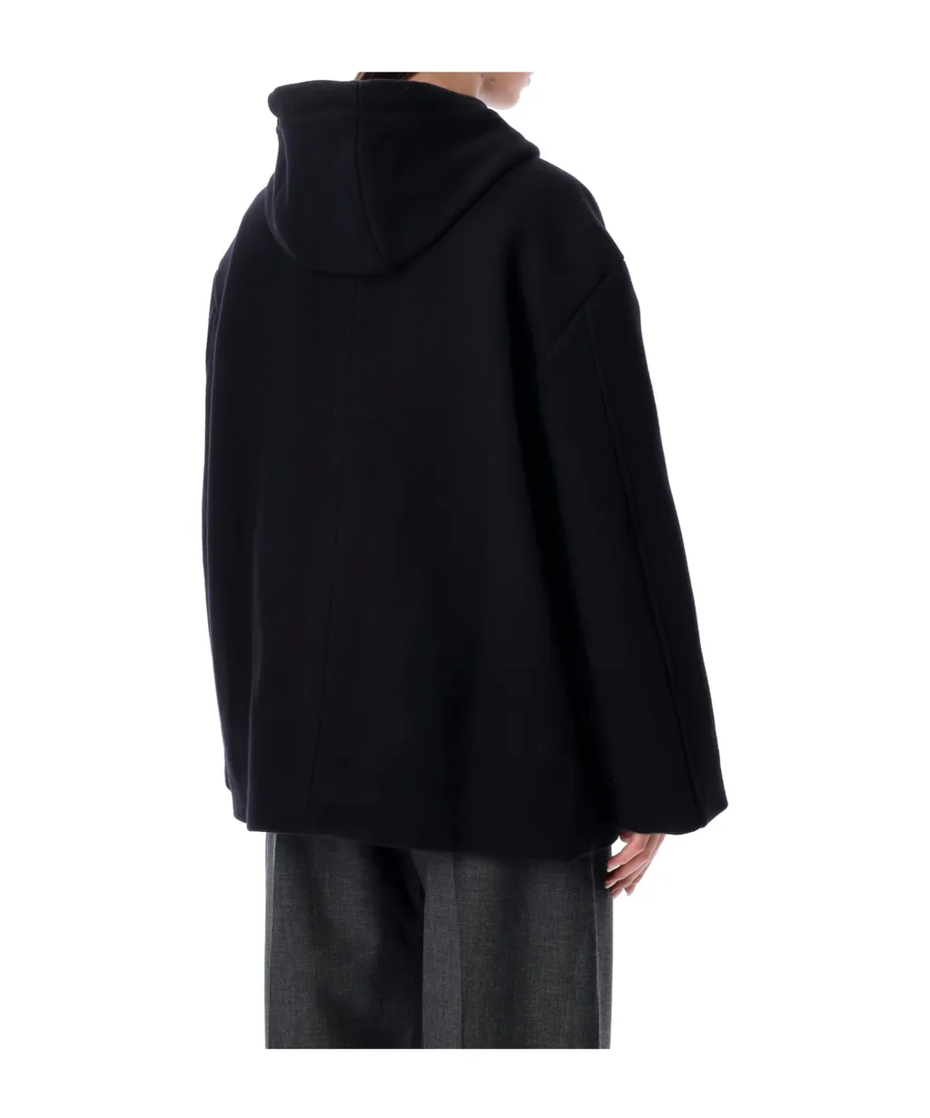 Drawstring Hooded Casual Jacket