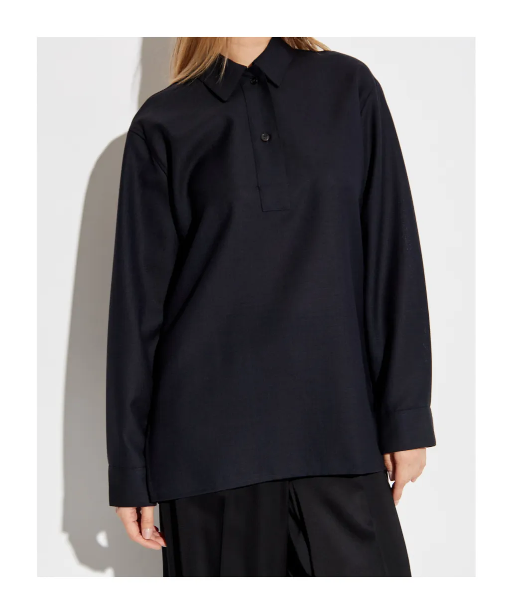 Pinole Wool Polo Top