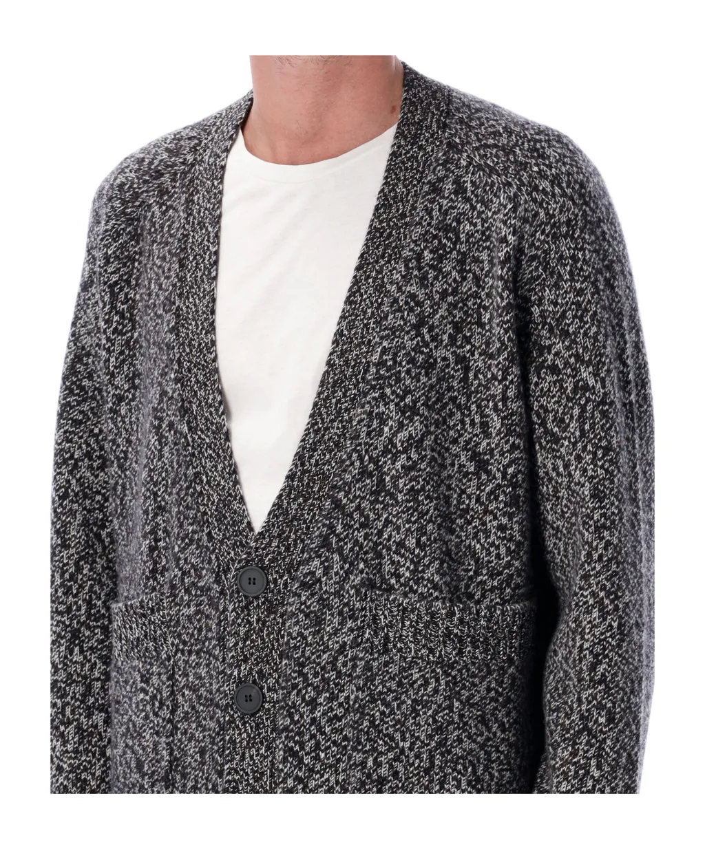 V-Neck Long-Sleeved Cardigan