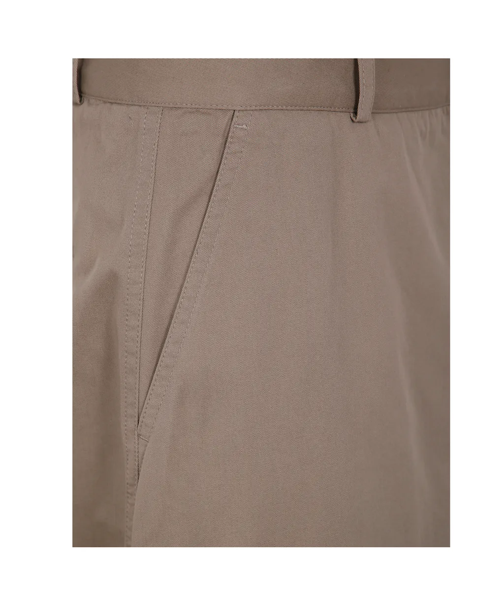 Slim-Fit Curved Leg Trousers