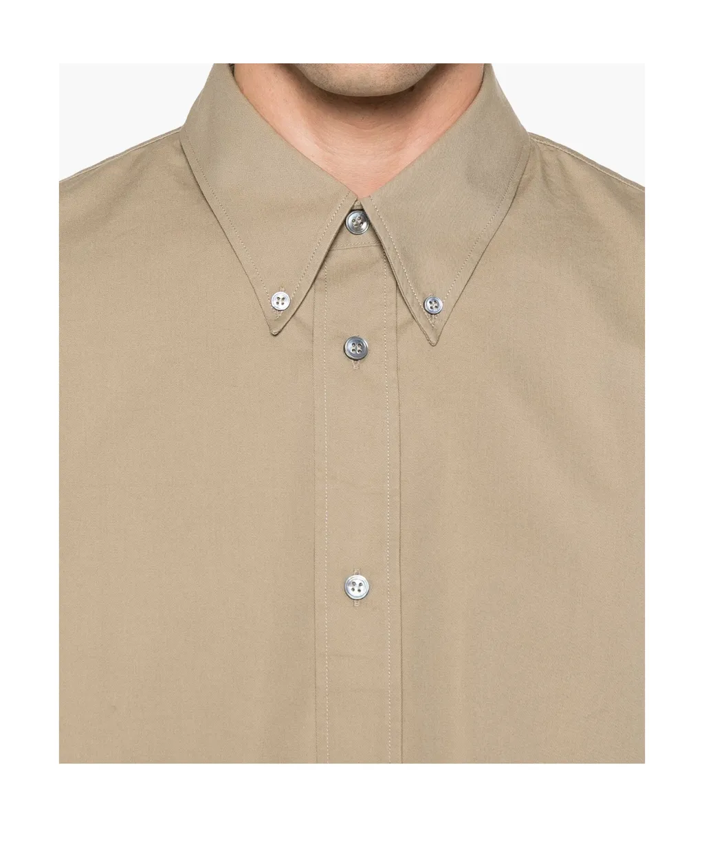 Logo Embroidered Long Sleeved Shirt