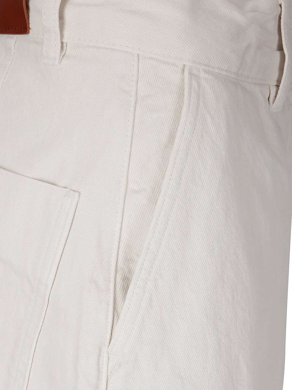 Logo Patch Cropped Wide-Leg Jeans