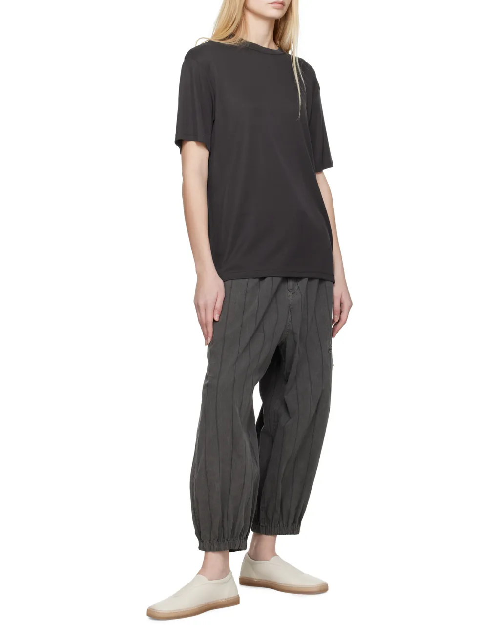 Crewneck Straight Hem T-Shirt