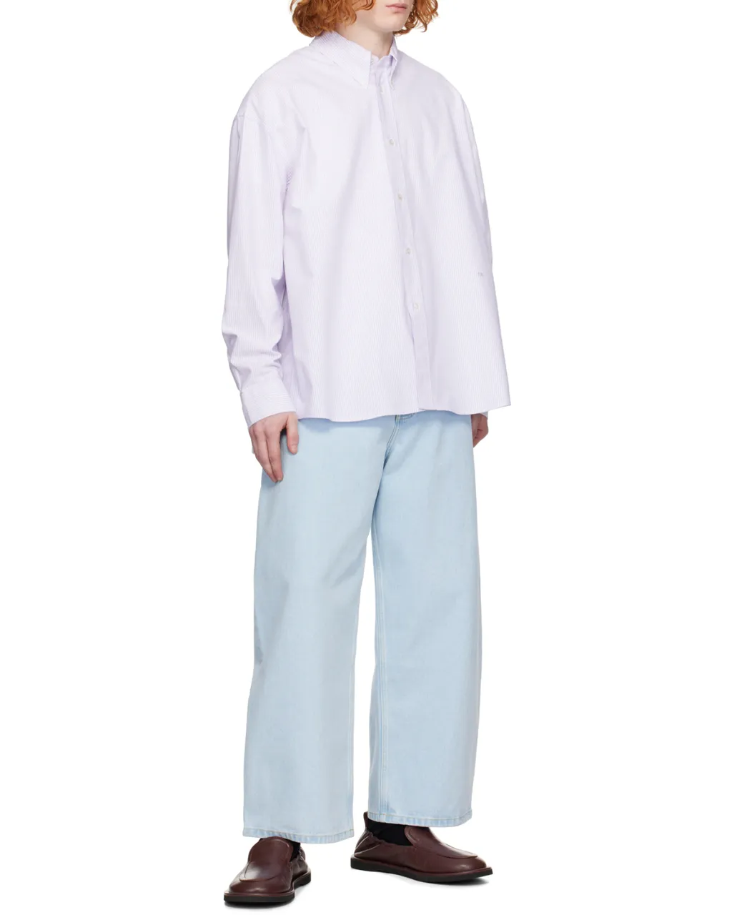 Stripe Detailed Long Sleeved Shirt