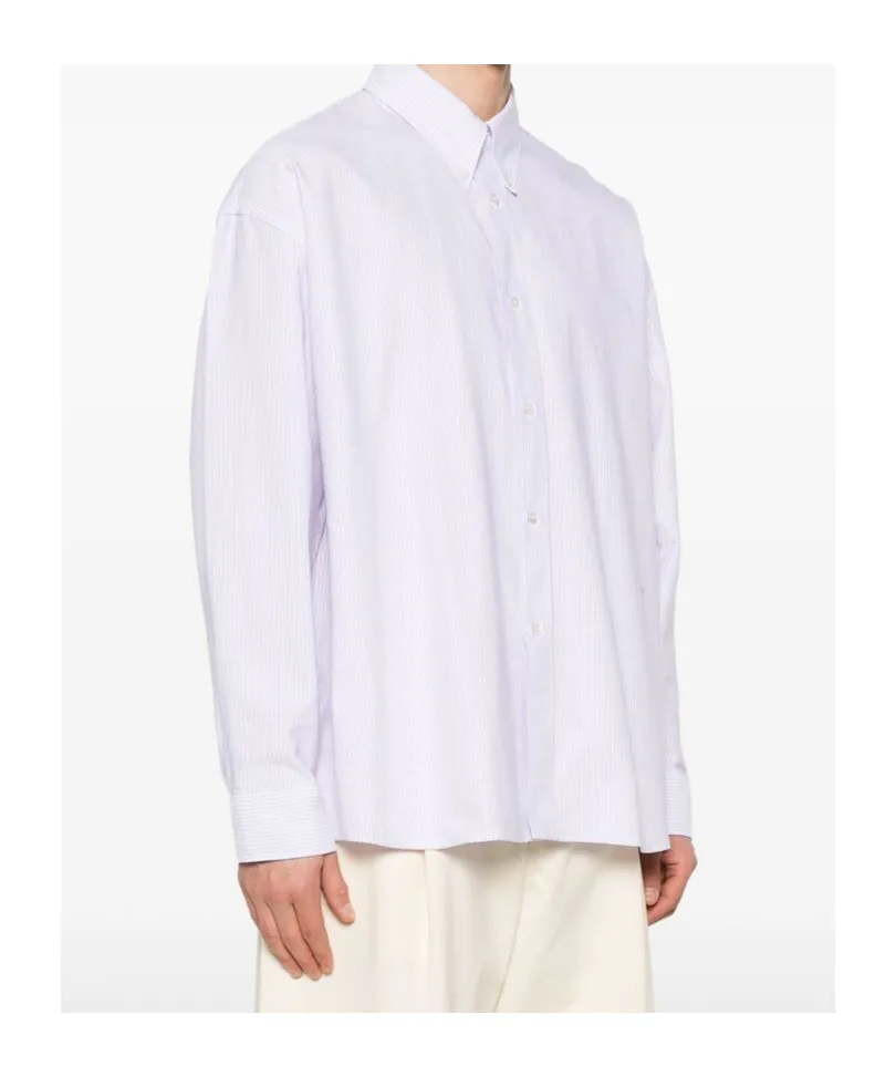 Stripe Detailed Long Sleeved Shirt