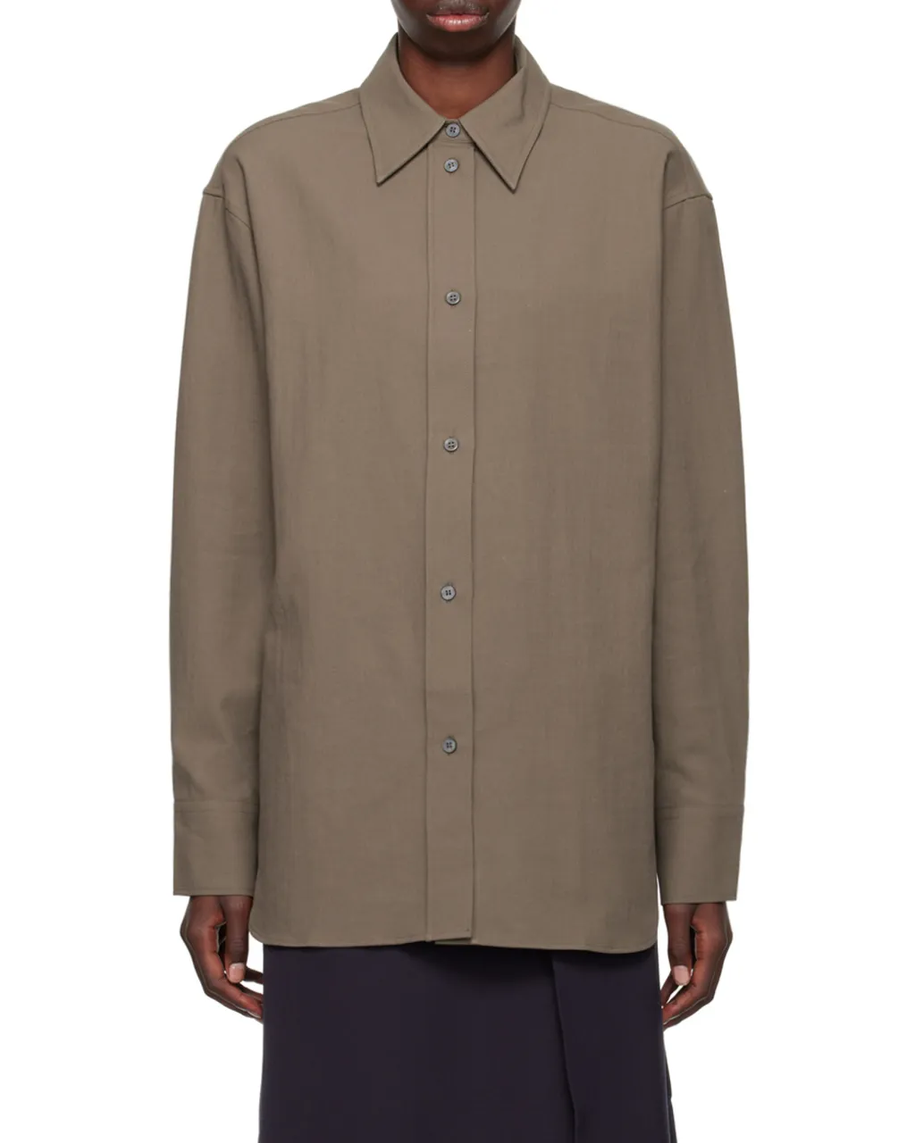 Lapel Long-Sleeved Shirt