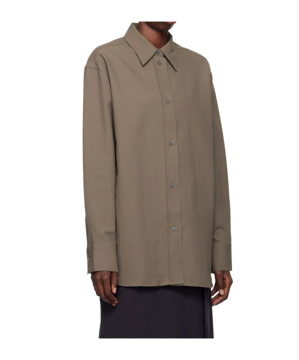 Lapel Long-Sleeved Shirt