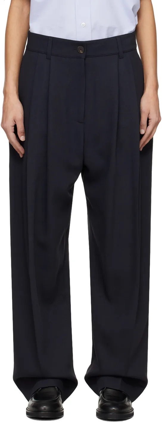 Twill Palazzo Pants